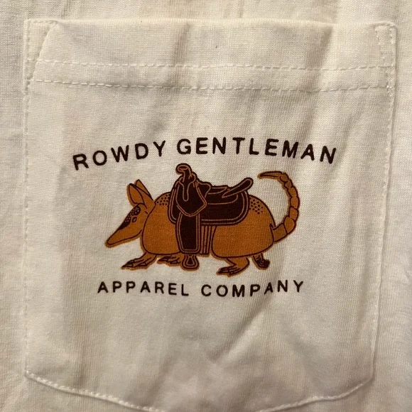 Rowdy Gentlemen NWT Yippee Ki Yay Long Sleeve, White Size Lg - Picture 4 of 7